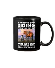 You Don't Stop Riding When You Get Old Mug tile