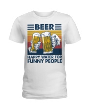 Beer - Happy Water For Fun People Ladies T-Shirt tile