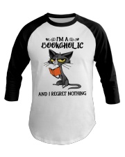 I'm A Bookaholic - And I Regret Nothing Baseball Tee tile