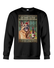 Woman Needs A German Shepherd On Wine Crewneck Sweatshirt tile