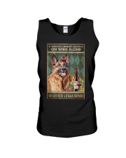 Woman Needs A German Shepherd On Wine Unisex Tank tile
