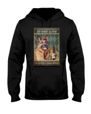 Woman Needs A German Shepherd On Wine Hooded Sweatshirt tile