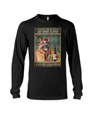 Woman Needs A German Shepherd On Wine Long Sleeve Tee tile