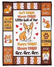 Corgi - Soft - Warm - Little Ball Of Fur Small Fleece Blanket - 30" x 40" front