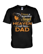 Guardian Angel Dad V-Neck T-Shirt tile