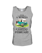 A Woman Who Loves Camping And Was Born In January Unisex Tank tile