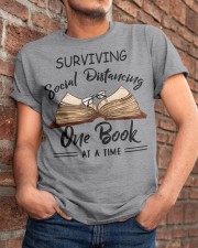 Surviving Social Distancing One Book At A Time Classic T-Shirt apparel-classic-tshirt-lifestyle-26