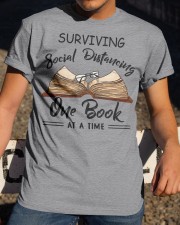Surviving Social Distancing One Book At A Time Classic T-Shirt apparel-classic-tshirt-lifestyle-28