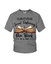Surviving Social Distancing One Book At A Time Youth T-Shirt tile
