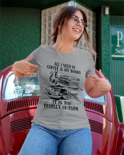 All I Need Is Coffe And My Books Ladies T-Shirt apparel-ladies-t-shirt-lifestyle-01