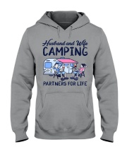 Husband And Wife - Camping Partners For Life Hooded Sweatshirt tile