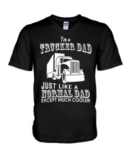 Trucker Dad V-Neck T-Shirt tile