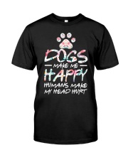 Dogs Make Me Happy Classic T-Shirt tile