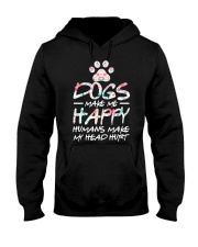 Dogs Make Me Happy Hooded Sweatshirt tile