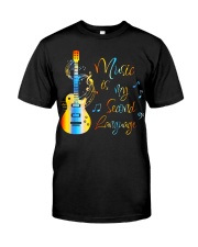 Music Is My Second Language Classic T-Shirt front