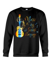 Music Is My Second Language Crewneck Sweatshirt tile