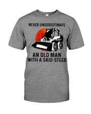 Never Underestimate An Old Man With A Skid-Steer Premium Fit Mens Tee tile