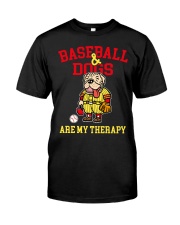 Baseball Dogs Are My Therapy Classic T-Shirt tile