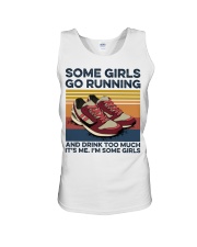 Some Girls Go Running And Drink Too Much Unisex Tank tile