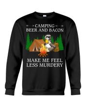 Camping Beer And Bacon Crewneck Sweatshirt tile