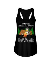 Camping Beer And Bacon Ladies Flowy Tank tile