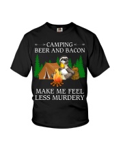 Camping Beer And Bacon Youth T-Shirt tile