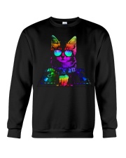 Cat Dj Design Crewneck Sweatshirt tile