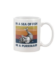 In A Sea Of Fish - Be A Purrmaid Mug tile