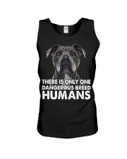 There Is Only One Dangerous Breed Humans Unisex Tank tile