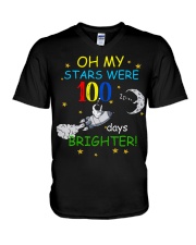 My Stars 100 Days Brighter V-Neck T-Shirt tile