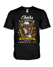 Never Judge A Beer By It's Color V-Neck T-Shirt tile