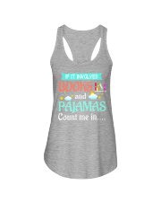 If It Involves Books And Pajamas Count Me In Ladies Flowy Tank tile