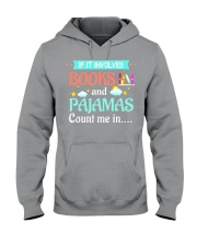 If It Involves Books And Pajamas Count Me In Hooded Sweatshirt tile