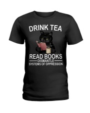 Drink Tea - Read Books Ladies T-Shirt front