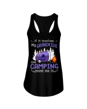 Grandkids And Camping Ladies Flowy Tank tile