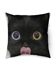 Big Face Black Cat Indoor Pillow - 16” x 16” thumbnail