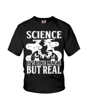 Science - It's Like Magic - But Real Youth T-Shirt tile