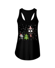 Cat And Mouse Christmas Ladies Flowy Tank tile