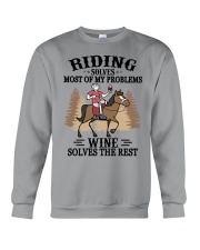 Riding Solves Most Of My Problems Crewneck Sweatshirt tile