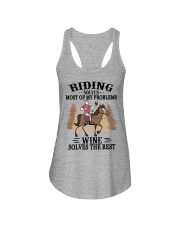 Riding Solves Most Of My Problems Ladies Flowy Tank tile