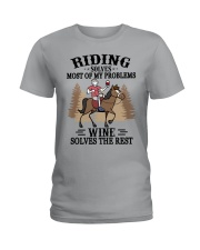 Riding Solves Most Of My Problems Ladies T-Shirt tile