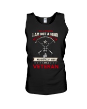 Never Accept Defeat Veteran Unisex Tank tile