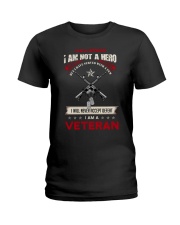 Never Accept Defeat Veteran Ladies T-Shirt tile