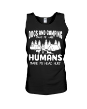 Dogs And Camping Make Me Happy Unisex Tank tile