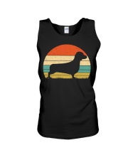 Dachshund Retro Unisex Tank tile