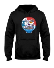 cat eat ramen retro and vintage illustration Hooded Sweatshirt front
