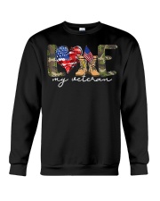 Love My Veteran Father's DAY CHRISTMAS DAY MATCHING Crewneck Sweatshirt tile