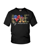 Love My Veteran Father's DAY CHRISTMAS DAY MATCHING Youth T-Shirt tile