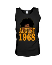 August 1968 54th Birthday 54 Years Old Black Women Girls Unisex Tank tile