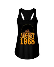 August 1968 54th Birthday 54 Years Old Black Women Girls Ladies Flowy Tank tile